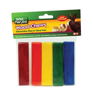 Wild Harvest Fruit Flavored Color Wood Chews for Small Animals 5 ct