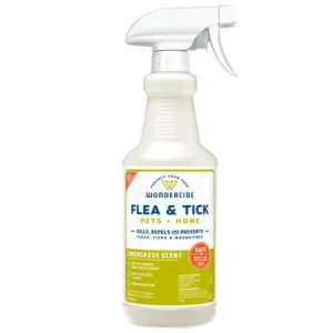 Wondercide Flea & Tick Lemongrass Scent Spray for Pets + Home with Natural Essential Oils