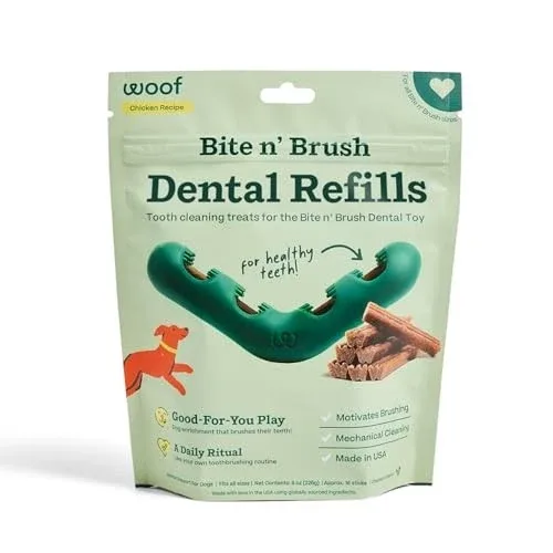 WOOF Bite n Brush Dental Refills 8oz