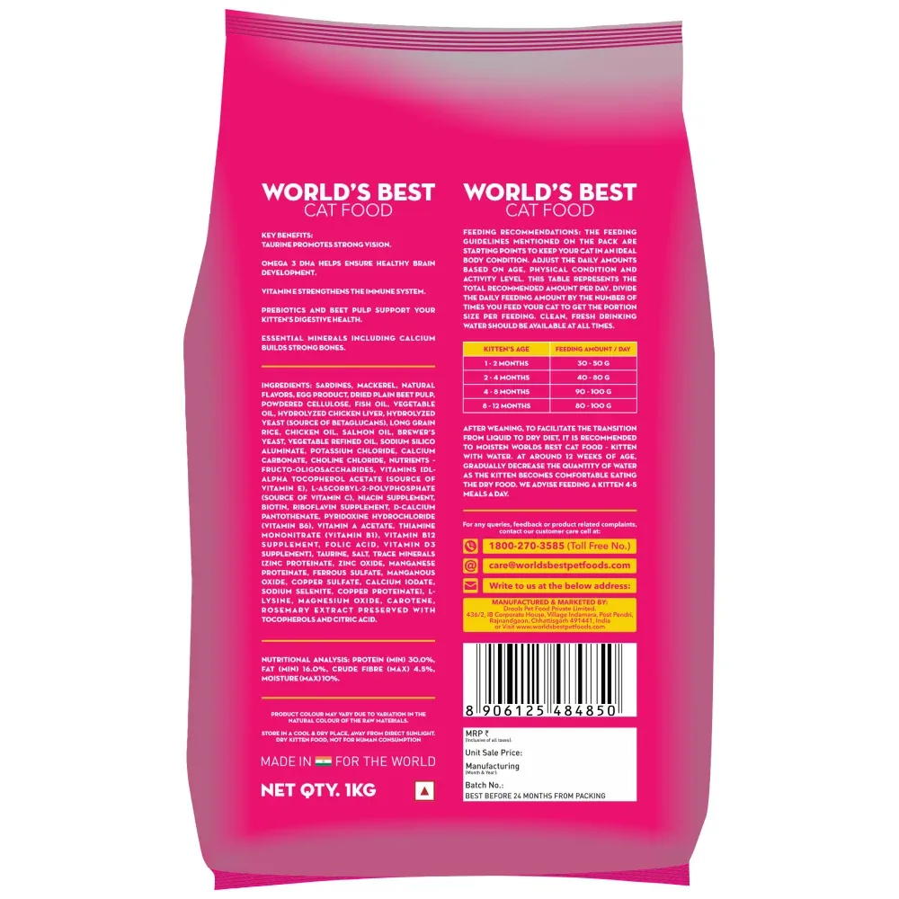 World's Best Cat Food Ocean Fish Kitten Dry Food - Image 2