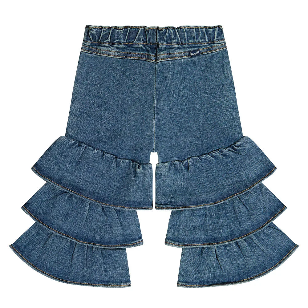Wrangler Infant Denim Tiered Flare Pants - Image 2