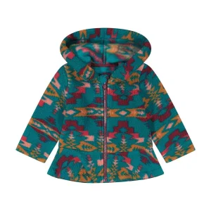 Wrangler Infant Girl's Turquoise Sherpa Pullover
