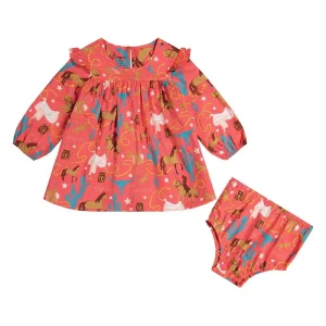 Wrangler Infant Pink Western Print Dress