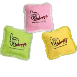 Yeowww Cat Catnip Pillow Yellow 2.5in !{L+x}