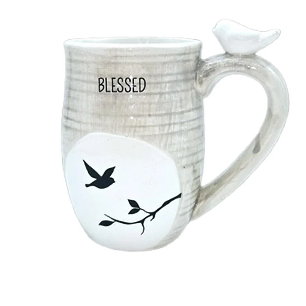 Young`S Inc Blessed Wild and Free Ceramic Mug- Blessed