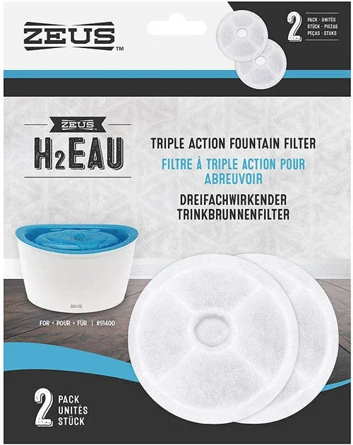 Zeus H2EAU Dog Fountain Filter, 2 pack(DD) - Image 2