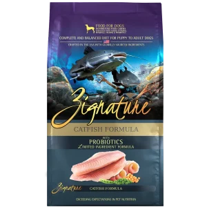 Zignature Catfish Formula Dry Dog Food, 4lb
