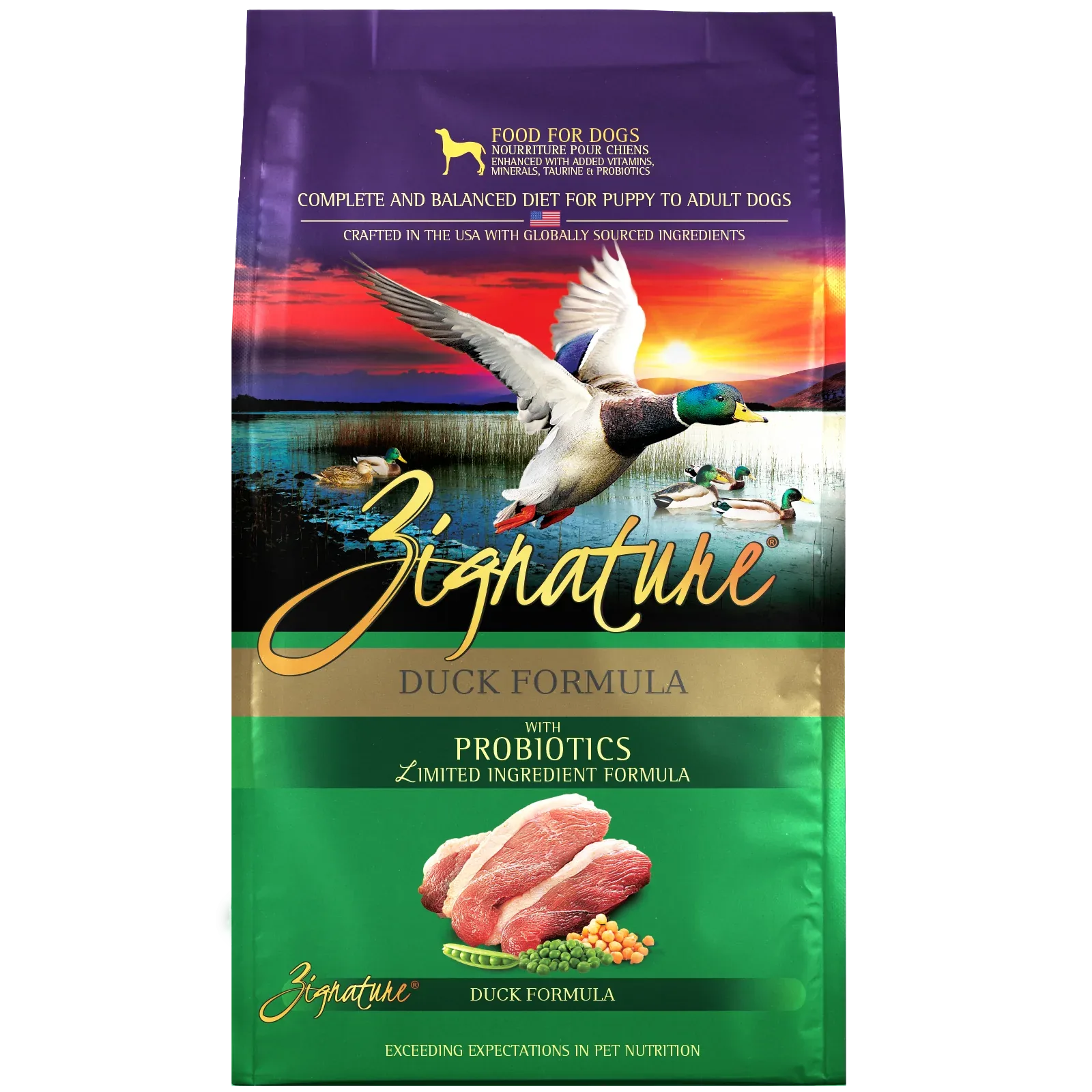 Zignature Duck Formula Dog Food 12.5 lb