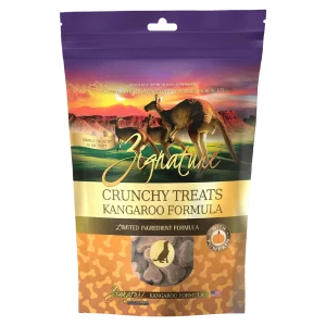 Zignature Kangaroo Biscuit Crunchy Treat For Dog, 12oz