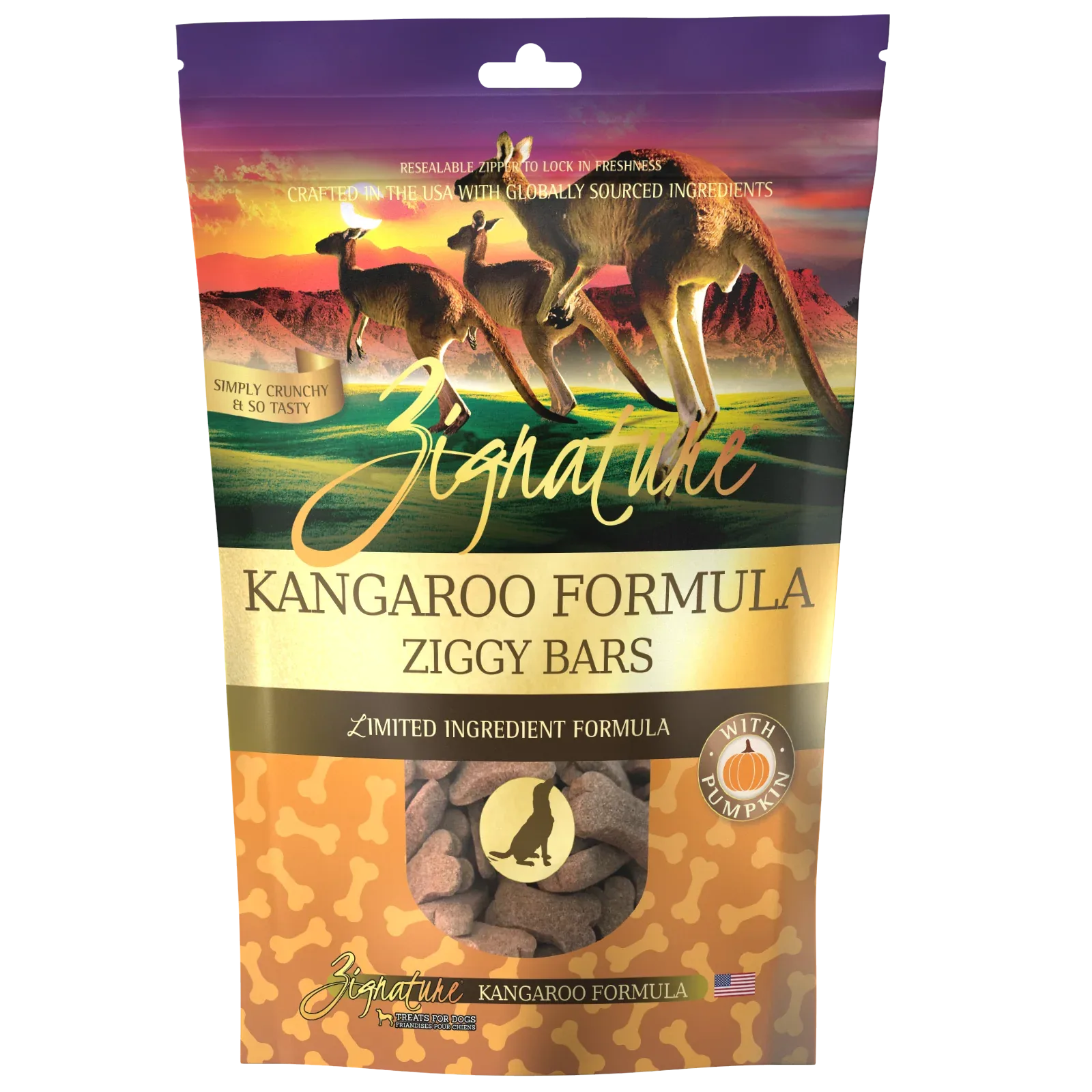 Zignature Kangaroo Formula Biscuit Treats for Dog 12 oz
