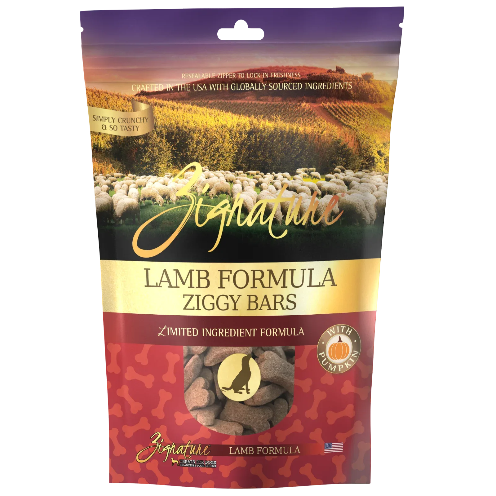 Zignature Lamb Formula Biscuit Treats for Dog 12 oz