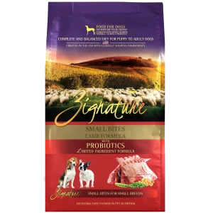 Zignature Lamb Formula Small Bites Dry Dog Food 4 lb