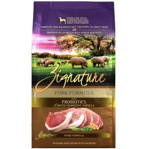 Zignature Pork Formula Dog Food 25 lb