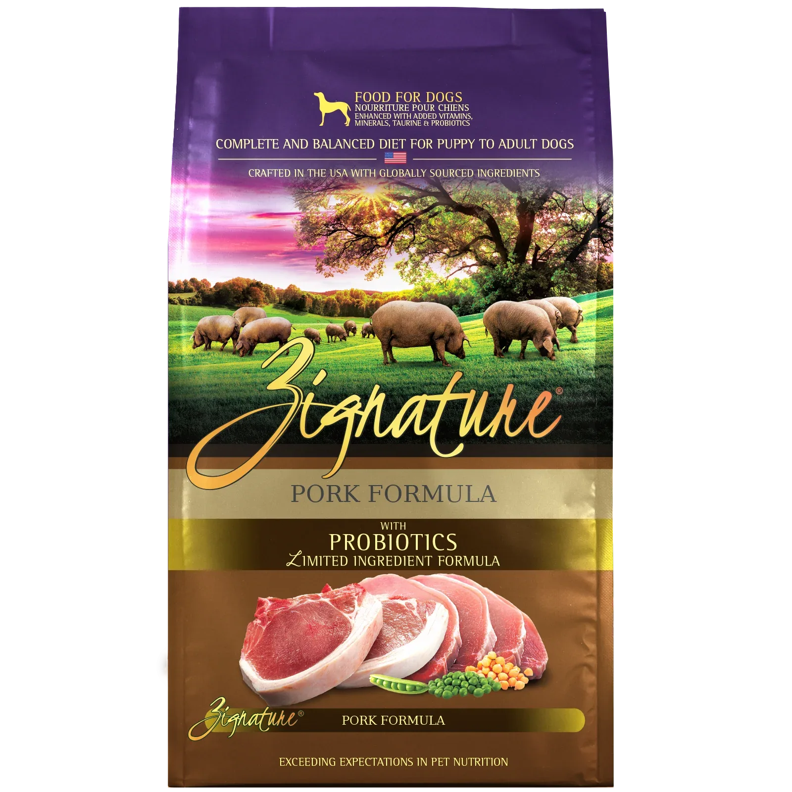Zignature Pork Formula Dog Food 25 lb