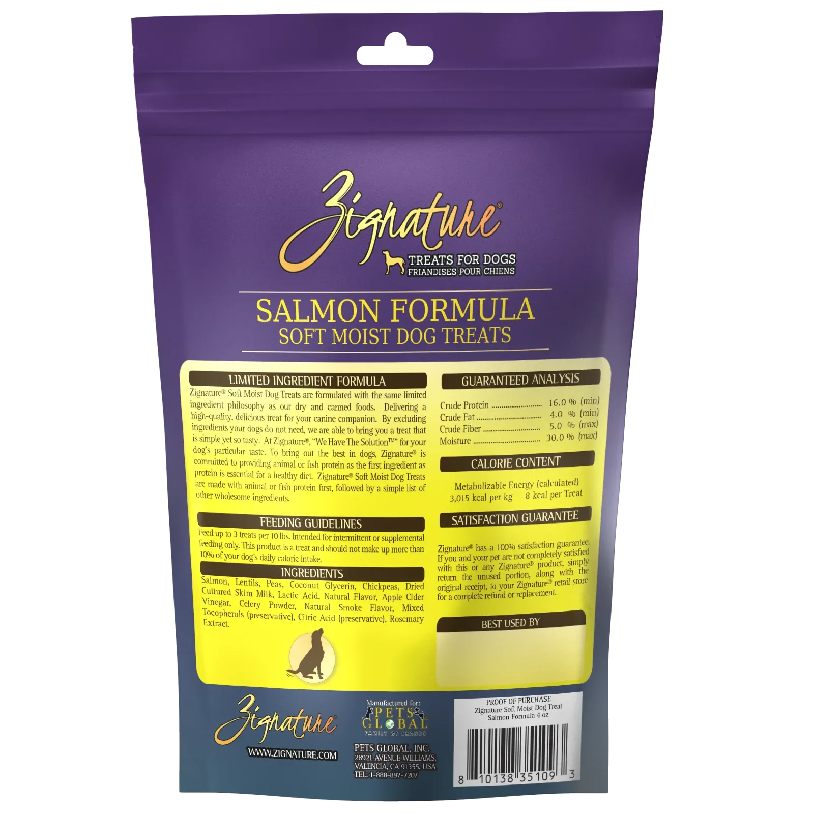 Zignature Salmon Soft Moist Treats For Dog 4 oz - Image 2