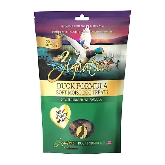 Zignature Soft Moist Dog Treats Duck Formula Dog Treats, 4 oz.