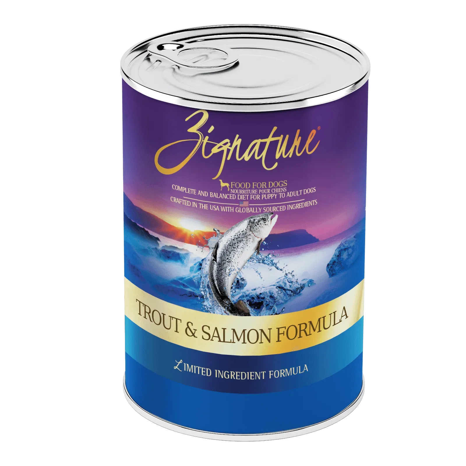 Zignature Trout & Salmon Formula For Dog Canned Food, 13oz