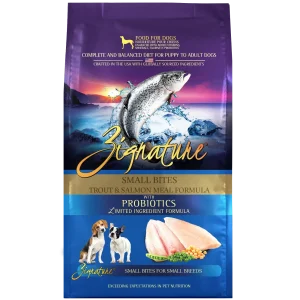 Zignature Trout & Salmon Meal Formula Small Bites Dry Dog Food 12.5 lb