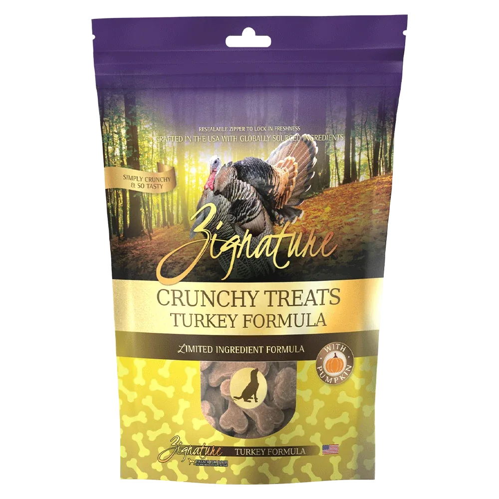 Zignature Turkey Biscuit Crunchy Treat For Dog, 12oz