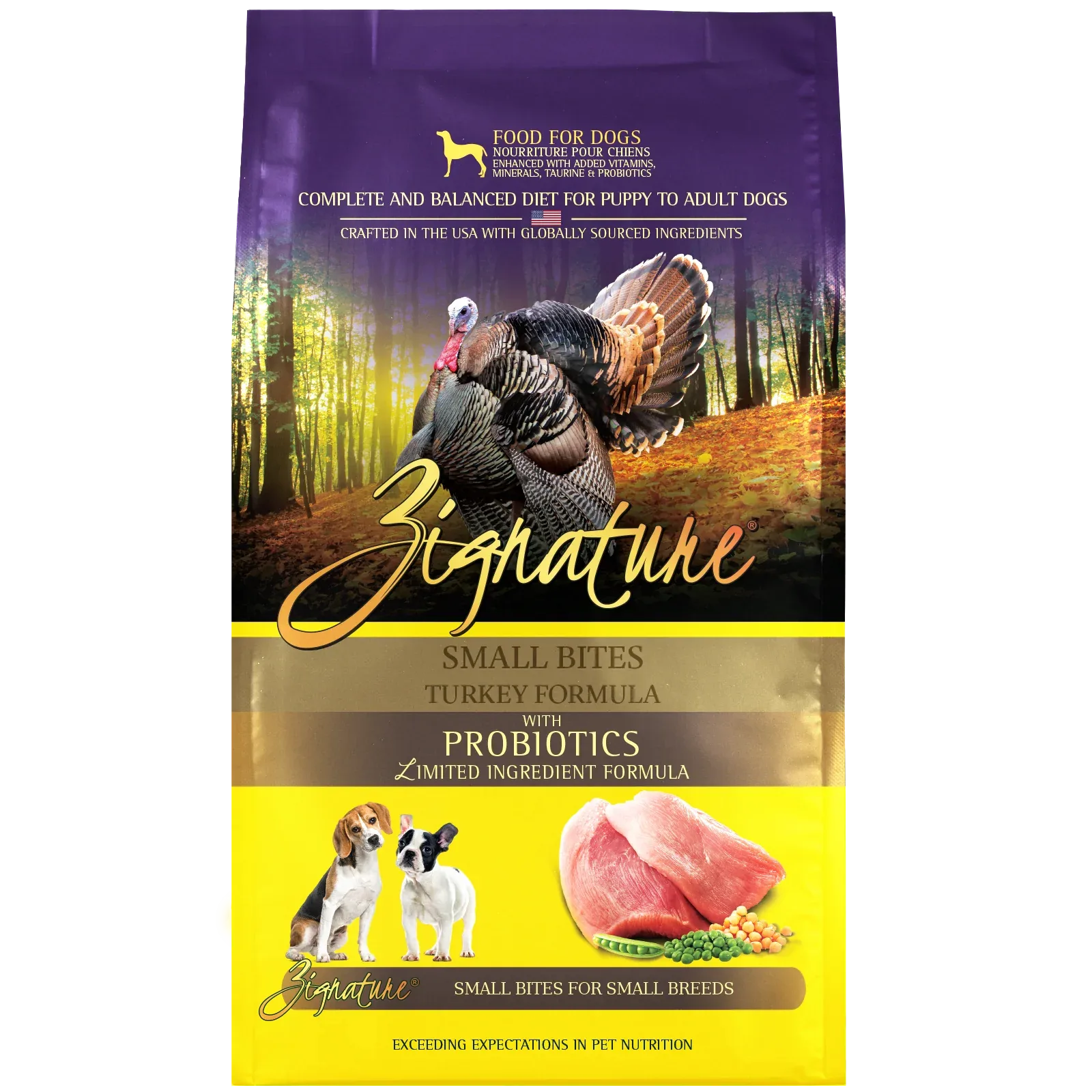 Zignature Turkey Formula Small Bites Dry Dog Food 12.5 lb