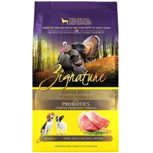 Zignature Turkey Formula Small Bites Dry Dog Food 4 lb