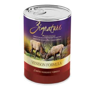 Zignature Venison Formula Dog Food 12/13 oz