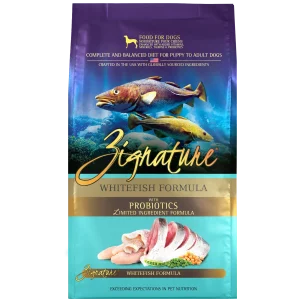 Zignature Whitefish Formula Dry Dog Food, 4lb