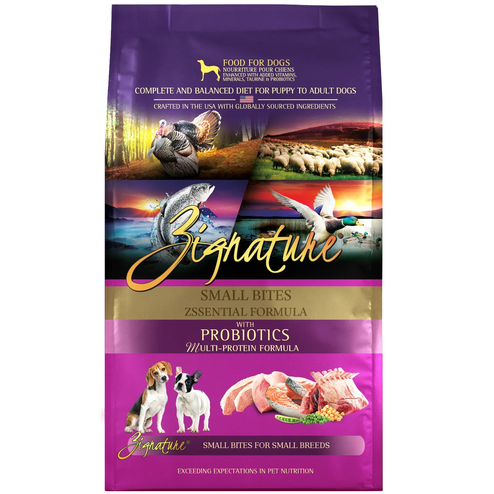 Zignature Zssential Formula Small Bites Dry Dog Food 4 lb