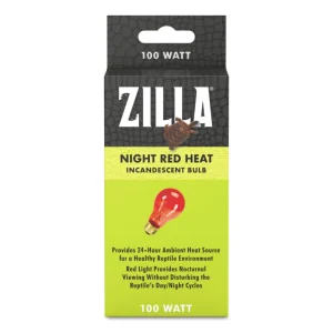 Zilla Incandescent Bulb Night, Red, 100W