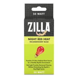 Zilla Incandescent Bulb Night, Red, 50W