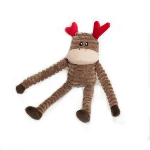 Zippy Paws Reindeer Holiday Crinkle Dog Toy, Small