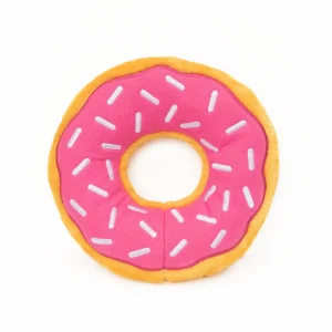 ZippyPaws Donutz Dog Toy Strawberry Jumbo XL