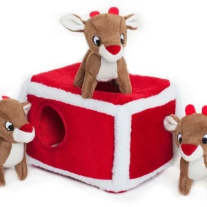 ZippyPaws Holiday Burrow Reindeer Pen