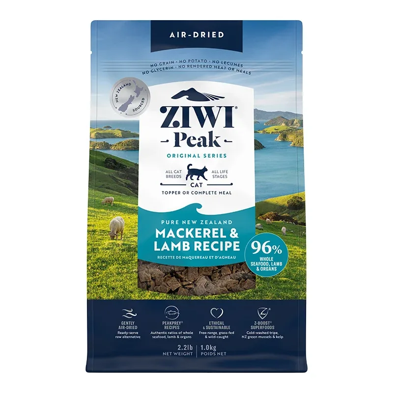 Ziwi Cat Air Dried Mackerel & Lamb 2.2 Lb {L+x}