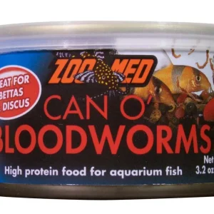 Zoo Med Can O' Bloodworms Freeze-Dried Fish Food 3.2 oz