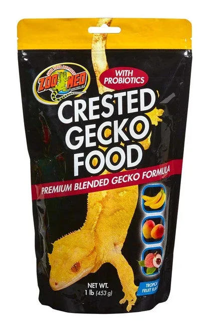 Zoo Med Crested Gecko Food Premium Blended Tropical Fruit Dry Food 1 lb - Image 2