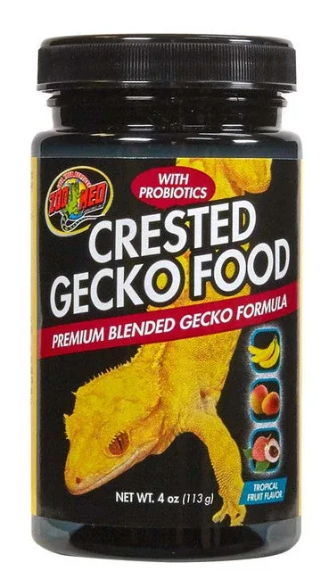 Zoo Med Crested Gecko Food Premium Blended Tropical Fruit Dry Food 4 oz - Image 2