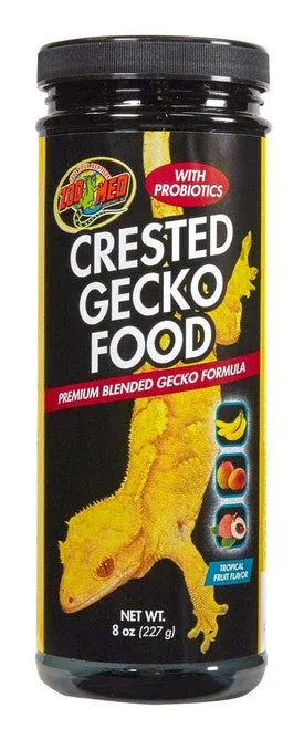 Zoo Med Crested Gecko Food Premium Blended Tropical Fruit Dry Food 8 oz - Image 2