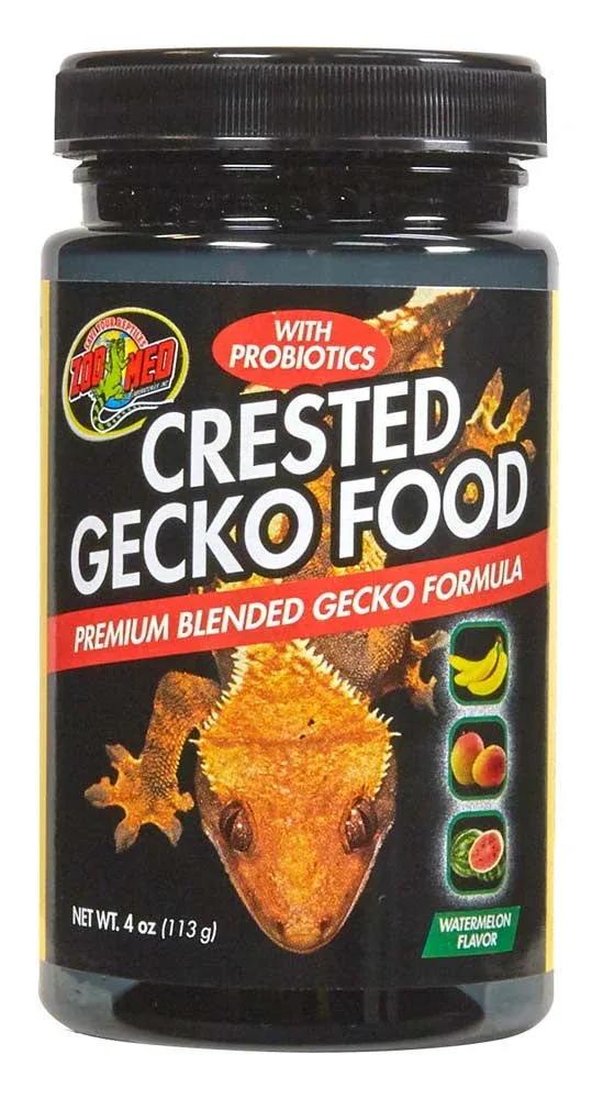 Zoo Med Crested Gecko Food Premium Blended Watermelon Dry Food 4 oz