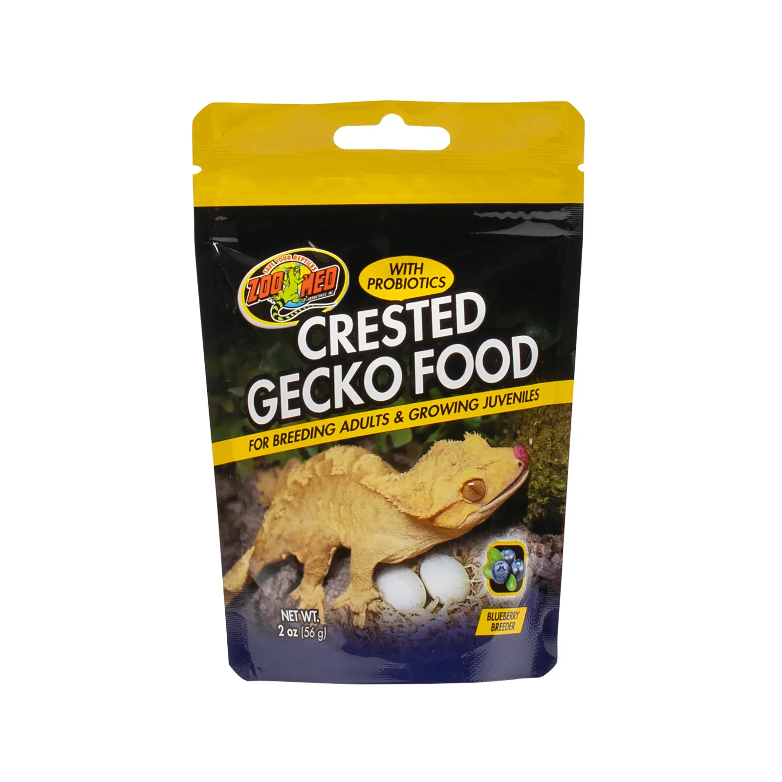 Zoo Med Crested Gecko Premium Blended Gecko Food Blueberry Flavor 2 oz