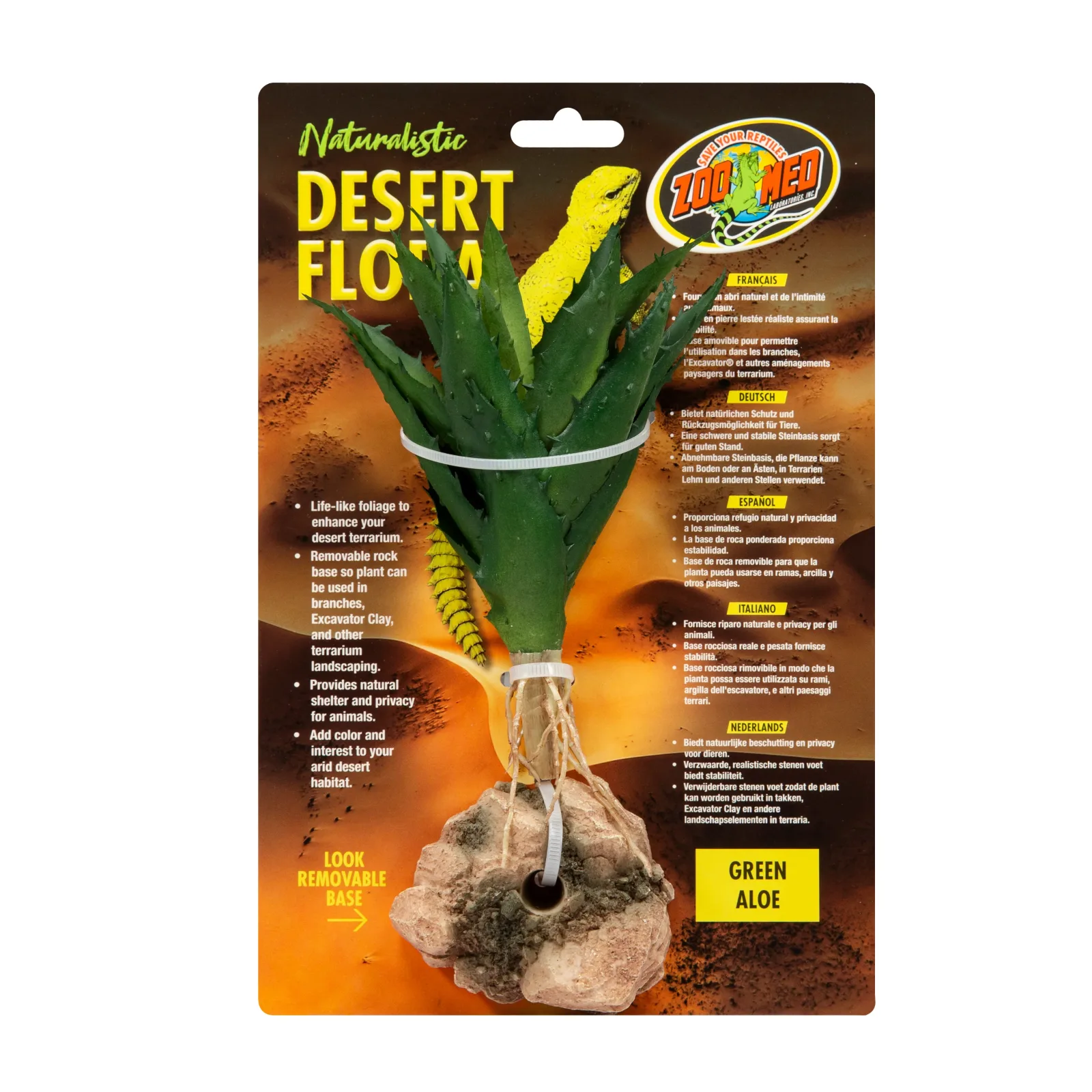 Zoo Med Desert Flora Plant Green Aloe