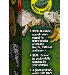 Zoo Med Eco Carpet Reptile Terrarium Carpet Tan 20L/29 Gallon, 12Inches X 30Inches