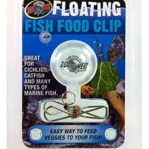 Zoo Med Floating Fish Food Clip Clear, Silver