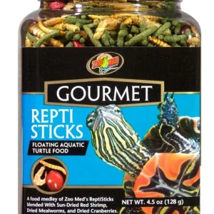 Zoo Med Gourmet Reptisticks Floating Aquatic Turtle Dry Food 4.5 oz