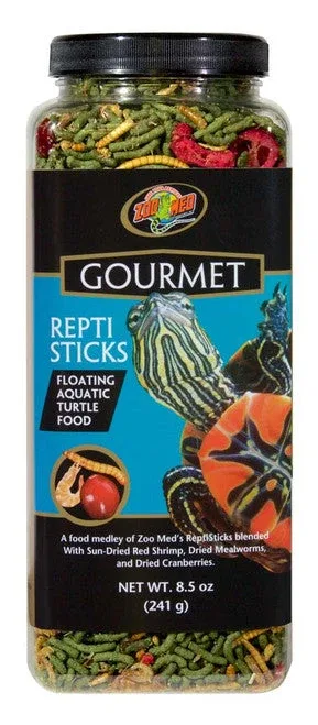 Zoo Med Gourmet Reptisticks Floating Aquatic Turtle Dry Food 8.5 oz - Image 2
