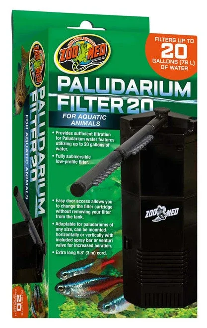 Zoo Med Paludarium 20 Internal Filter Black - Image 2