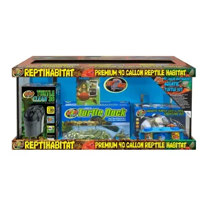 Zoo Med ReptiHabitat Aquatic Turtle Kit w/Filter 40 gal