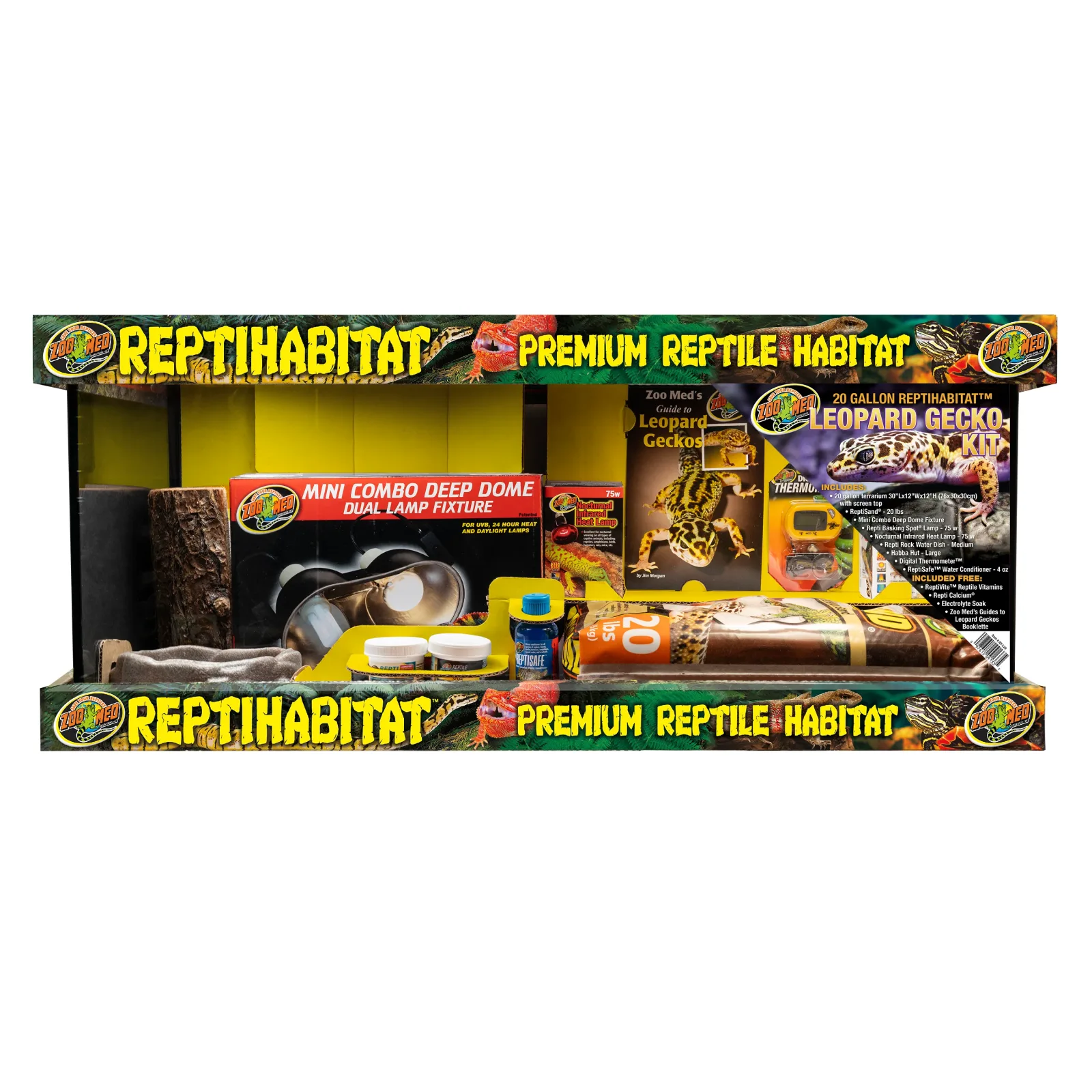 Zoo Med ReptiHabitat Leopard Gecko Kit 20 gal