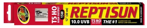 Zoo Med ReptiSun 10.0 UVB T5 HO High Output Lamp White 12 in - Image 2