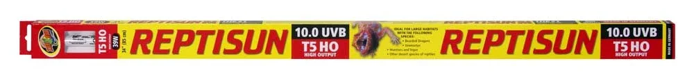 Zoo Med ReptiSun 10.0 UVB T5 HO High Output Lamp White 34 in